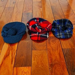 Flat caps from le château 20$ each or 45$ for all of them